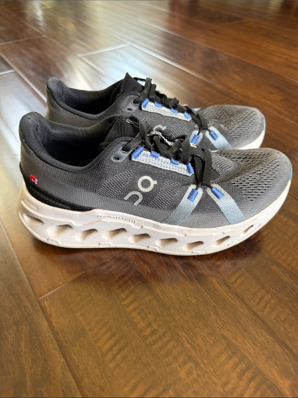 On Running Cloudstratus Gray & Blue Women’s Running Shoes Size 7/38